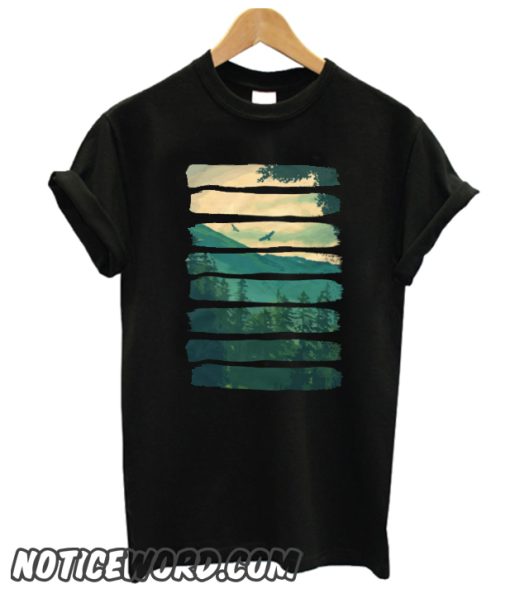 Vintage T-Shirt of Lost in the Wilds outdoor activity apparels smooth t-shirt tee and tees Eagles in the mountain