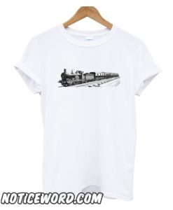 Vintage Train - Black smooth T-Shirt