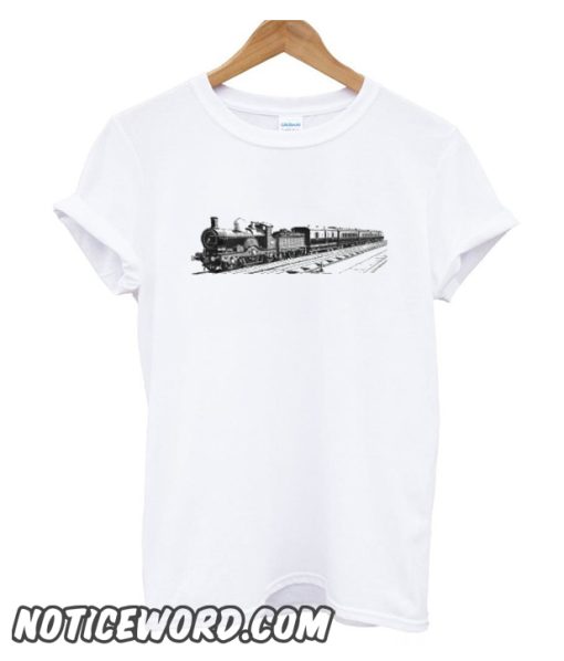 Vintage Train - Black smooth T-Shirt