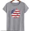 American Flag Grunge Baseball smooth T Shirt