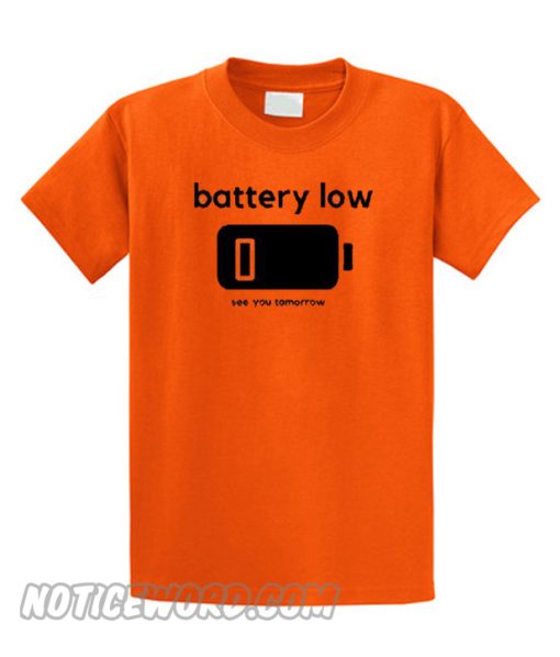 Battery Low smooth T Shirt