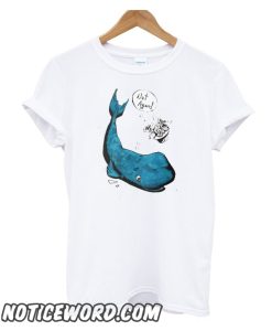 Blue Whale Drawn smooth T Shirt