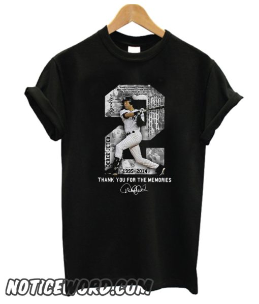 Derek Jeter MLB 1995 2014 Thank For The Memories smooth T-shirt