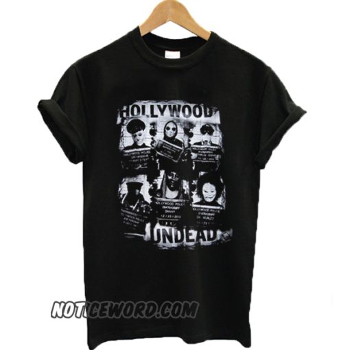 Hollywood Undead Mugshot On Black smooth T-shirt