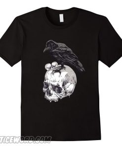 Horror E Allen Poe Nevermore Crow Raven Halloween smooth T-Shirt