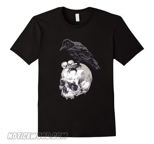 Horror E Allen Poe Nevermore Crow Raven Halloween smooth T-Shirt