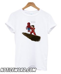 Iron Man hold Spidey smooth T SHirt