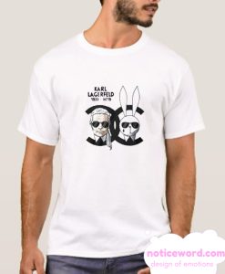 Karl Lagerfeld and Rabbit Graphic smooth T Shirt