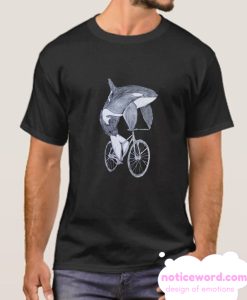 Killer Whale on a Bicycle smooth T Shirt