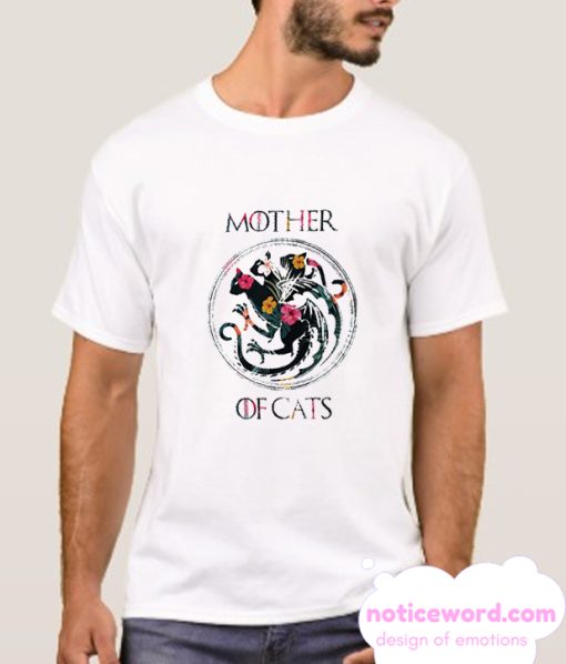 Mother of Cats Flower smooth T-shirt