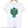 Personality Geometric Stitching Owl Homme smooth T-Shirt