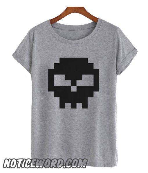 Pixel Skull smooth T Shirt