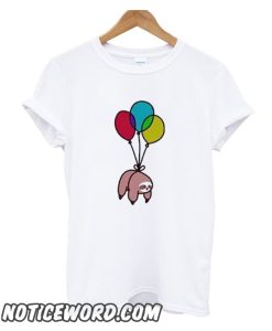 Sloth Tied To Balloon smooth T shirt