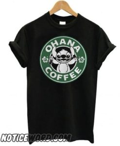 Stitch Ohana Coffee smooth t shirt