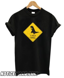 T-Rex crossing smooth T Shirt