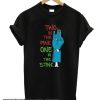 Two In The Pink One In The Stink Blue Glove smooth T-Shirt