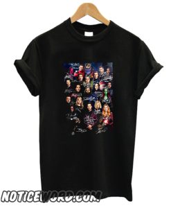 All Marvel Avengers Endgame Heroes Signatures smooth T shirt