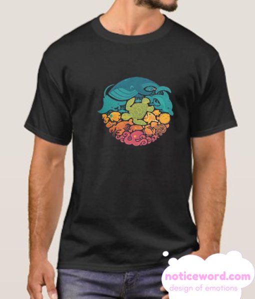 Aquatic Rainbow smooth T Shirt