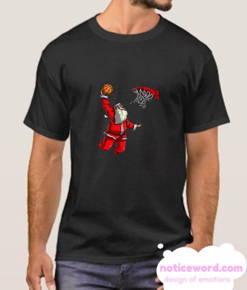 Basketball Santa Christmas Hat Ball smooth T-Shirt