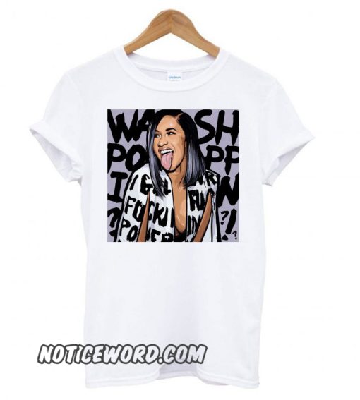 Cardi B Unisex White smooth T shirt