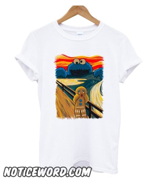 Cookie Monster The Scream smooth t SHirt