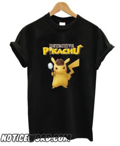 Detective Pikachu Black smooth T Shirt