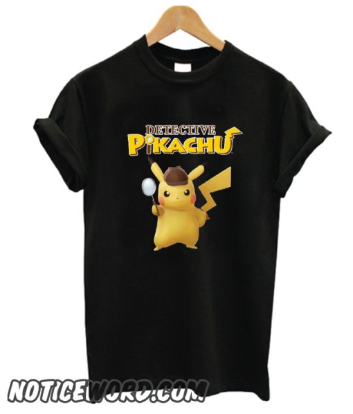 Detective Pikachu Black smooth T Shirt