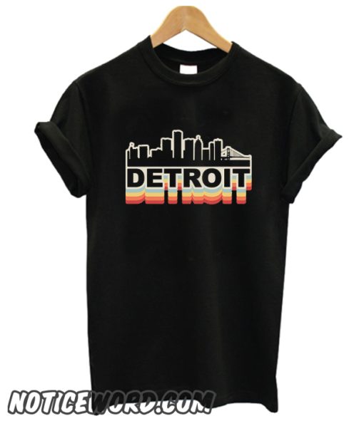 Detroit Skyline Vintage Retro smooth T-Shirt