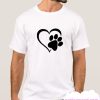 Dog Foot Print smooth T Shirt