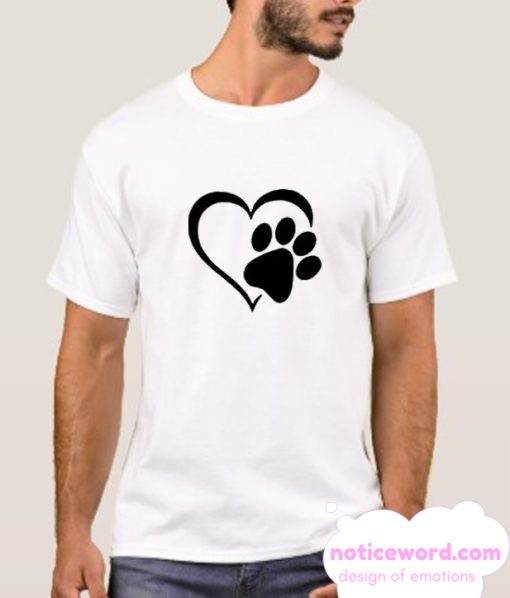 Dog Foot Print smooth T Shirt