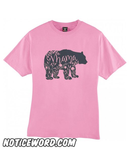 Floral Mama Bear smooth TShirt