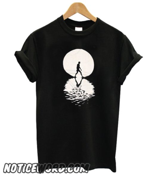 Full Moon Black smooth T Shirt