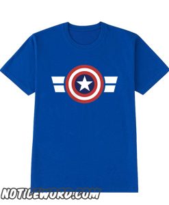 Striped Captain America smooth T Shirt