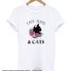 Tats naps and cats flower smooth T-shirt