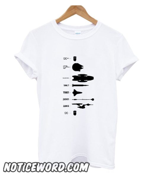 Timeline Of Space Travel smooth t Shirt