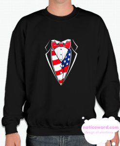 American Flag Tuxedo smooth Sweatshirt