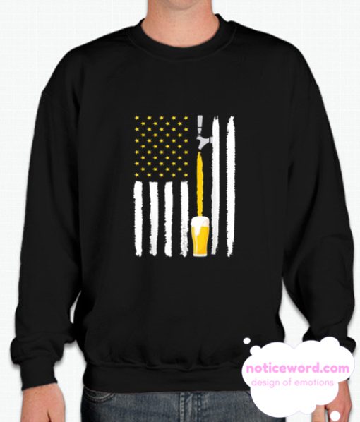 Craft Beer American Flag USA smooth Sweatshirt