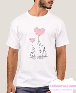 Elephant With heart smooth T SHirt