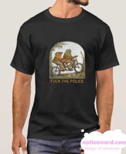 Frog And Toad Fuck The Police Black smooth T shirt