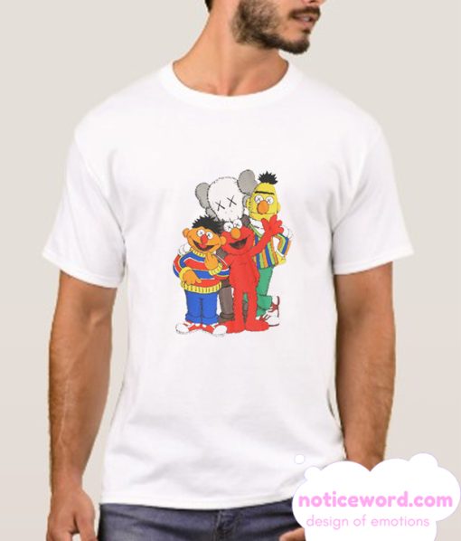 Kaws X Sesame Street Family Collab smooth T Shirt