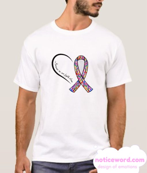 Multicolor Ribbon All Cancer Awareness smooth T Shirt