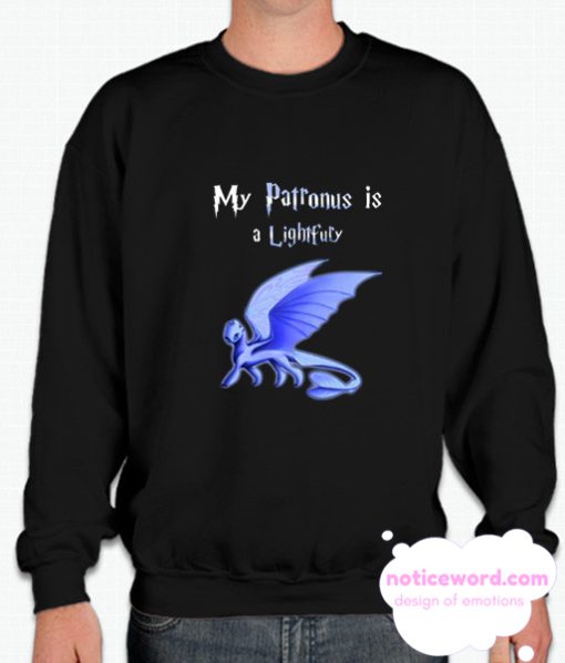 My Patronus Is A Light Fury Dragon smooth Sweatshirt