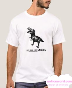 Name Personalized Dinosaur smooth T-Shirt