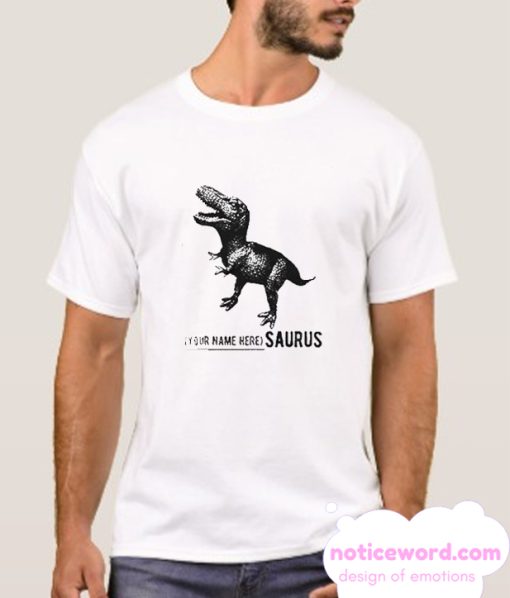 Name Personalized Dinosaur smooth T-Shirt