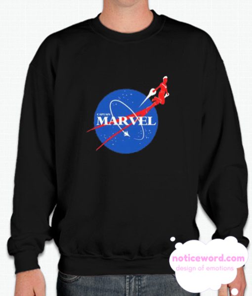 Nasa Captain Marvel smooth Sweatshirt
