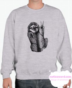 Peace Out Sloth smooth Sweatshirt