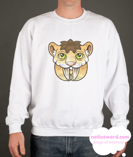 Saber toothed tiger smooth Sweatshirt