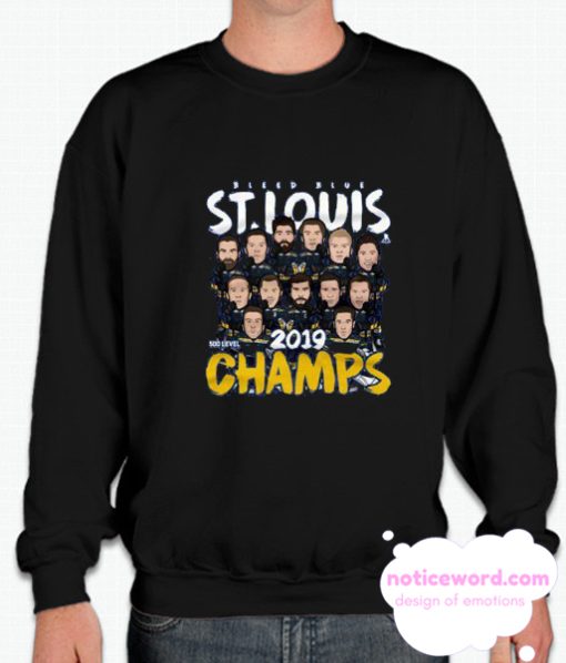 St Louis Blues 500 Level NHL 2019 Stanley Cup Champs smooth Sweatshirt