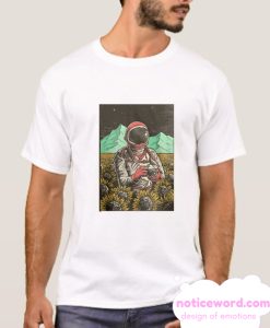 Sunflower on Space smooth T SHirt