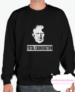 Trump Illustration Total Exoneration Exonerated smooth Sweatshirt